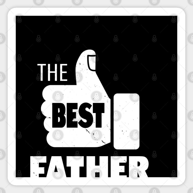 The Best Father Retro Vintage Best Dad Gift For Dads For Him Sticker by BoggsNicolas